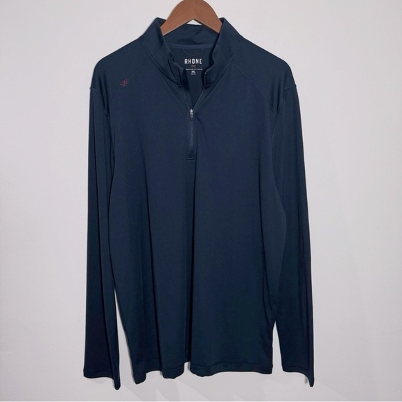 Rhone Navy Blue Stretch Pullover Size XXL Session 1/4 Zip - Picture 2 of 7